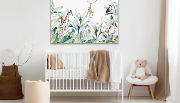 Akustikbild_Kinderzimmer_Dschungeltiere Akustikbild_Kinderzimmer_Dschungeltiere